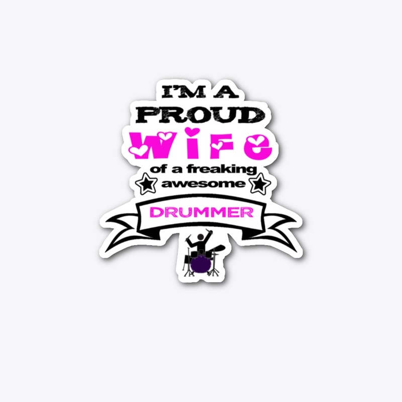 Proud Wife Die Cut Sticker