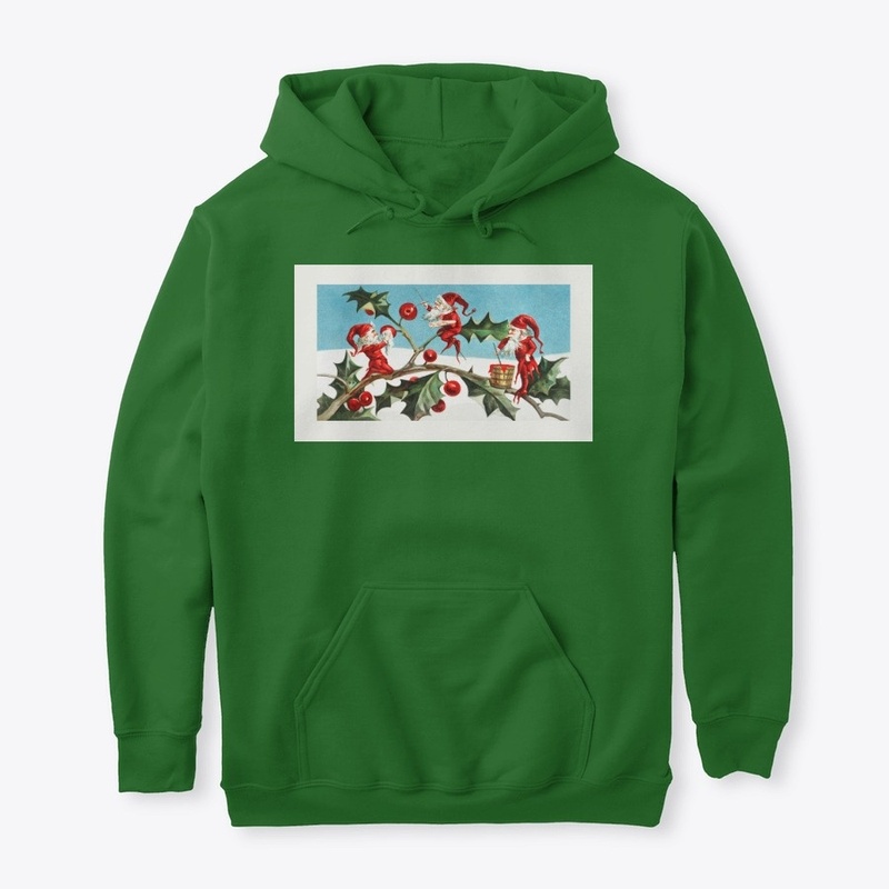 Vintage Santa's Elves Holly