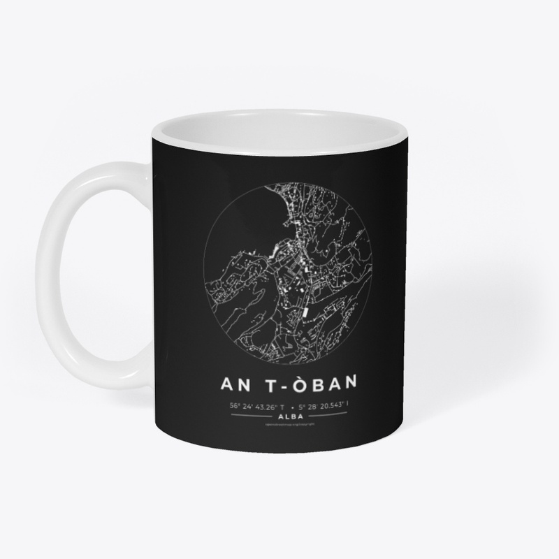 Oban map in Scottish Gaelic