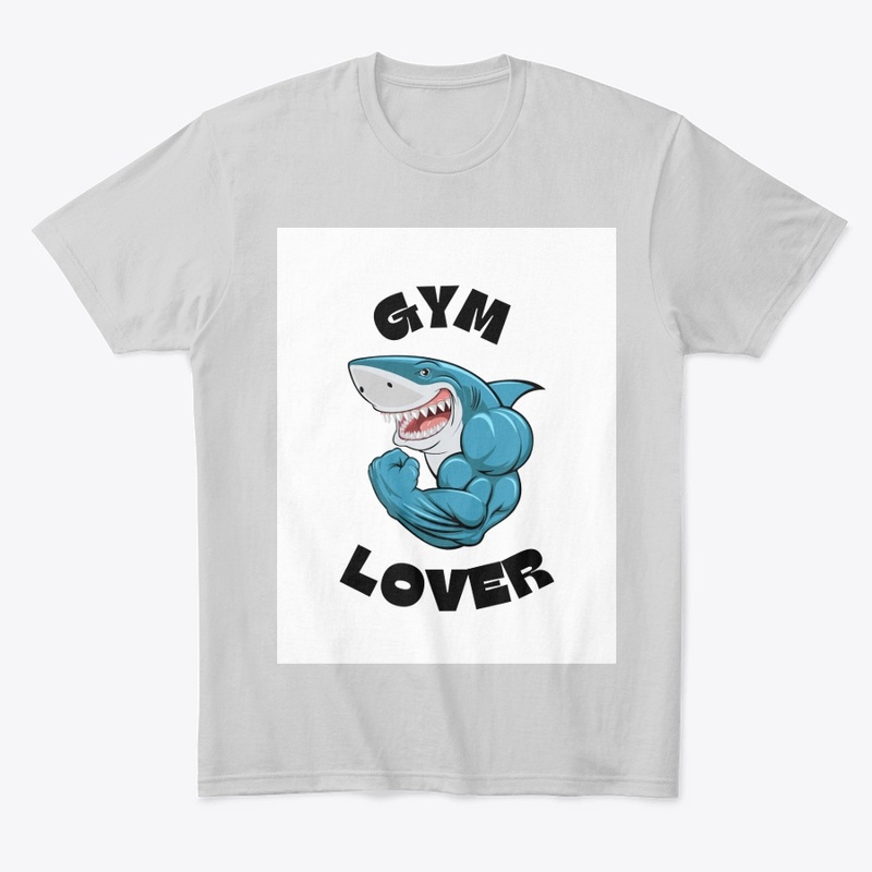 Blue Shark Gym Lover T-Shirt"