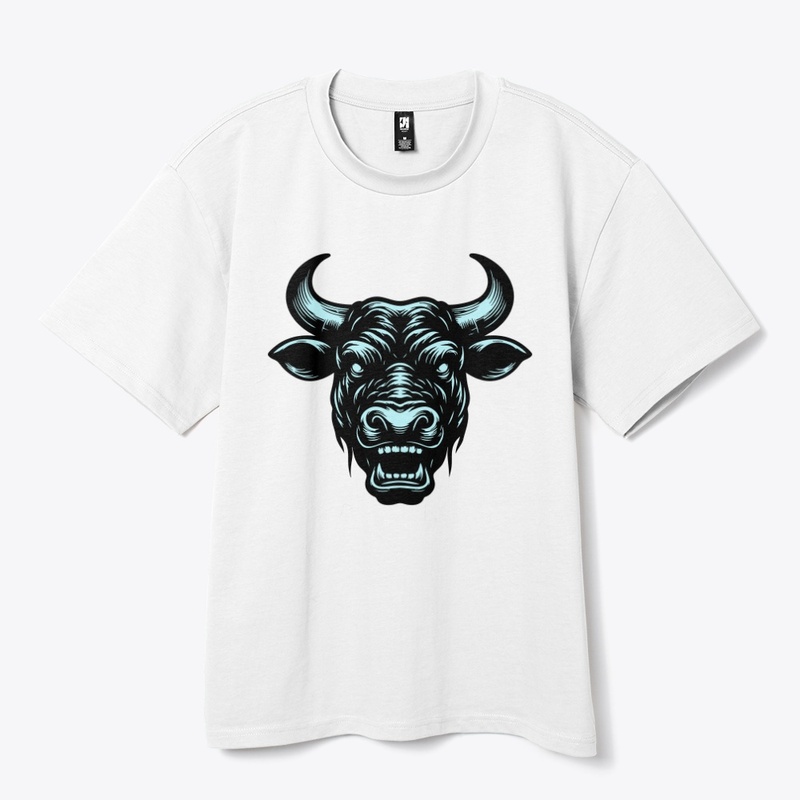 Wild Angry Cow Graphic