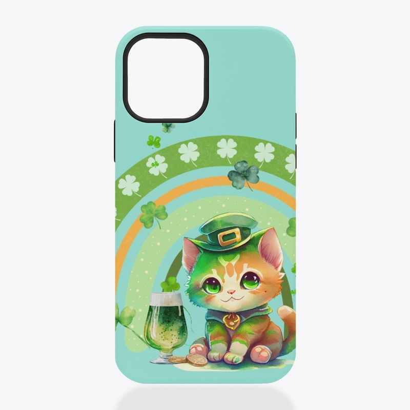 st patrick one lucky cat