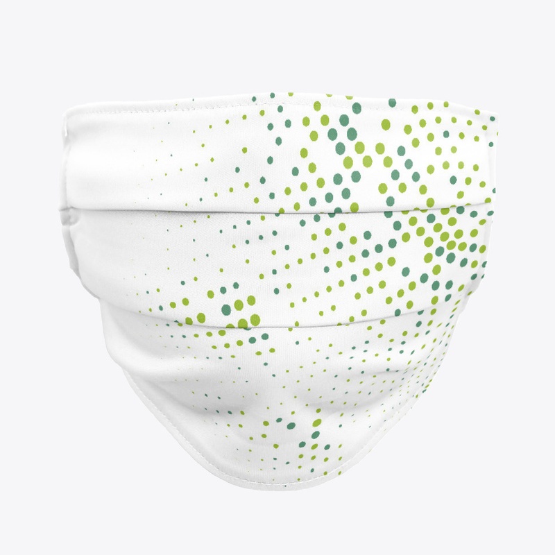 polka dot face mask
