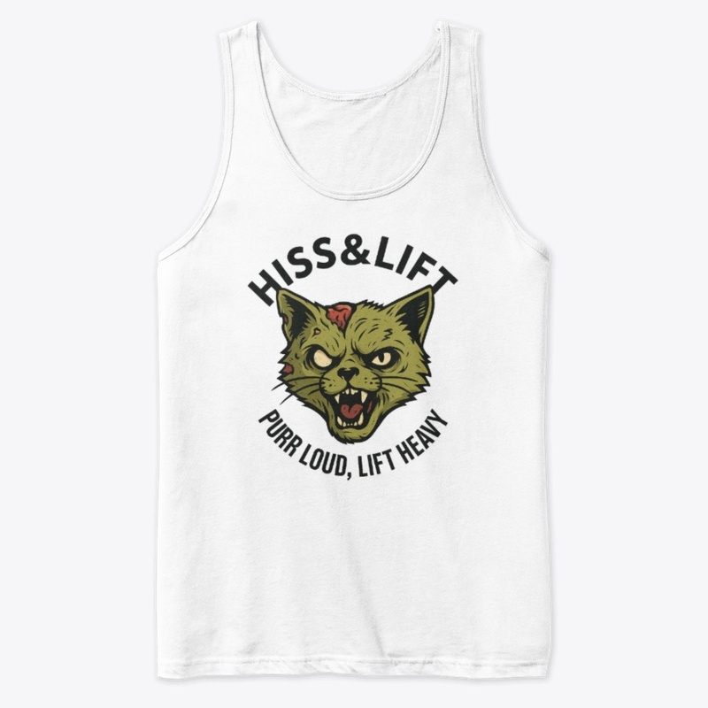 Hiss & Lift: Zombie Cat Lift Heavy Tee