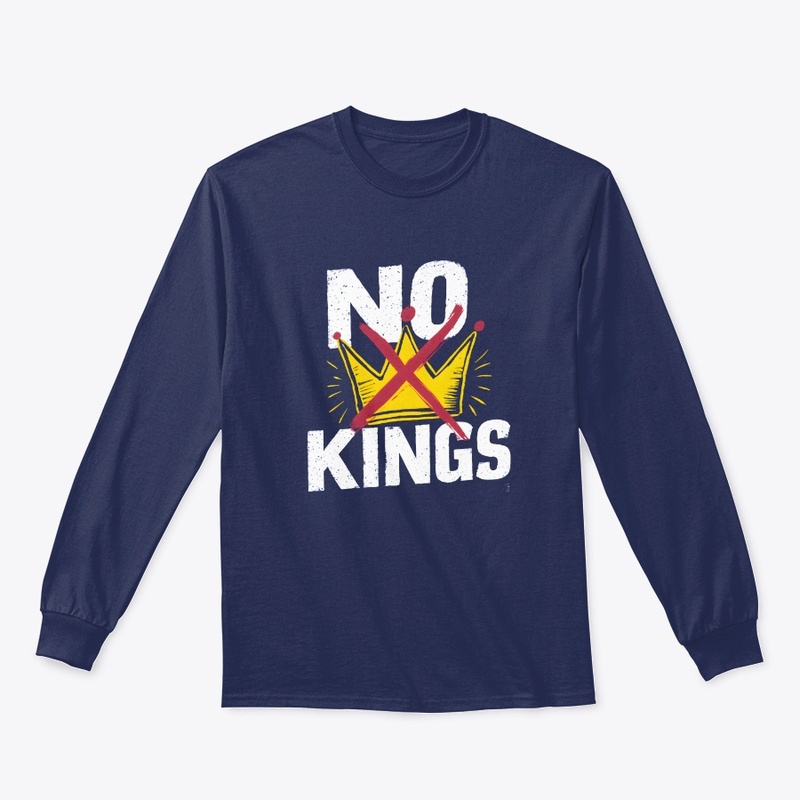 Bold No Kings T-Shirt Anti Monarchy