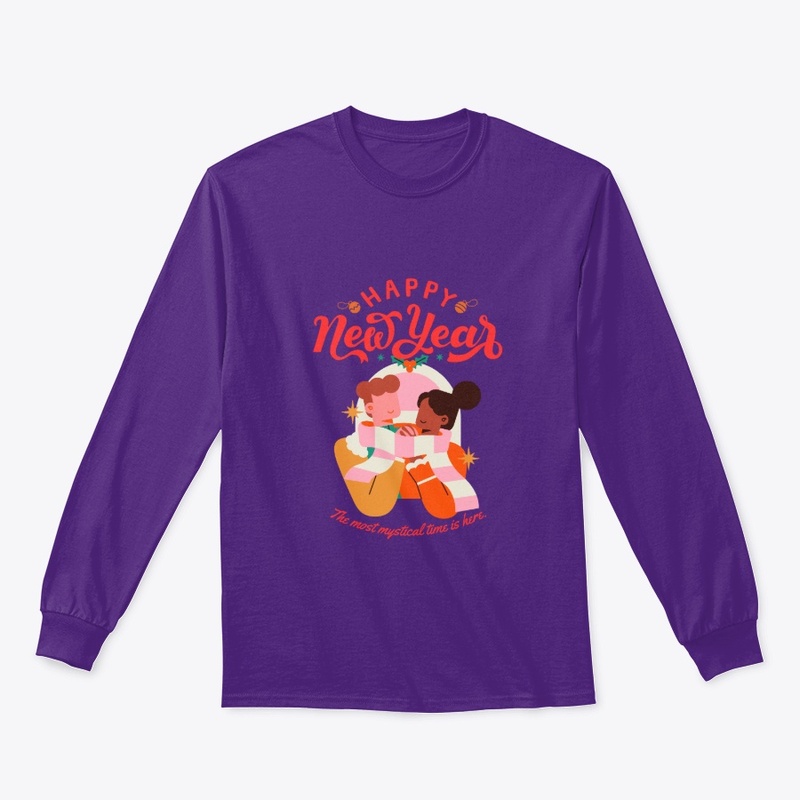 Colorful New Year Long Sleeve T Shirt