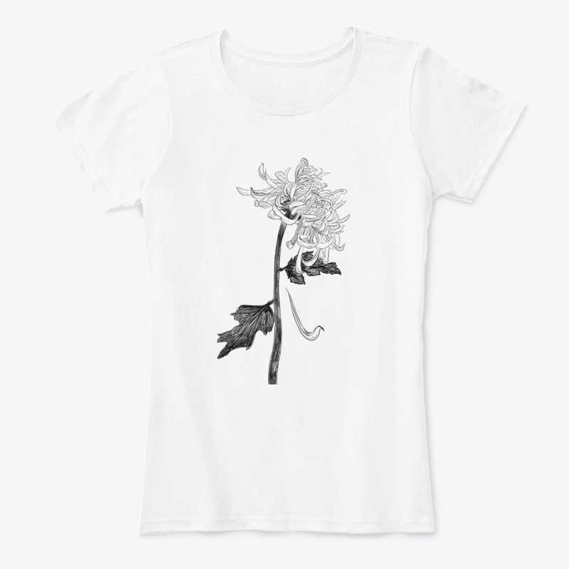 Hand drawing chrysanthemum