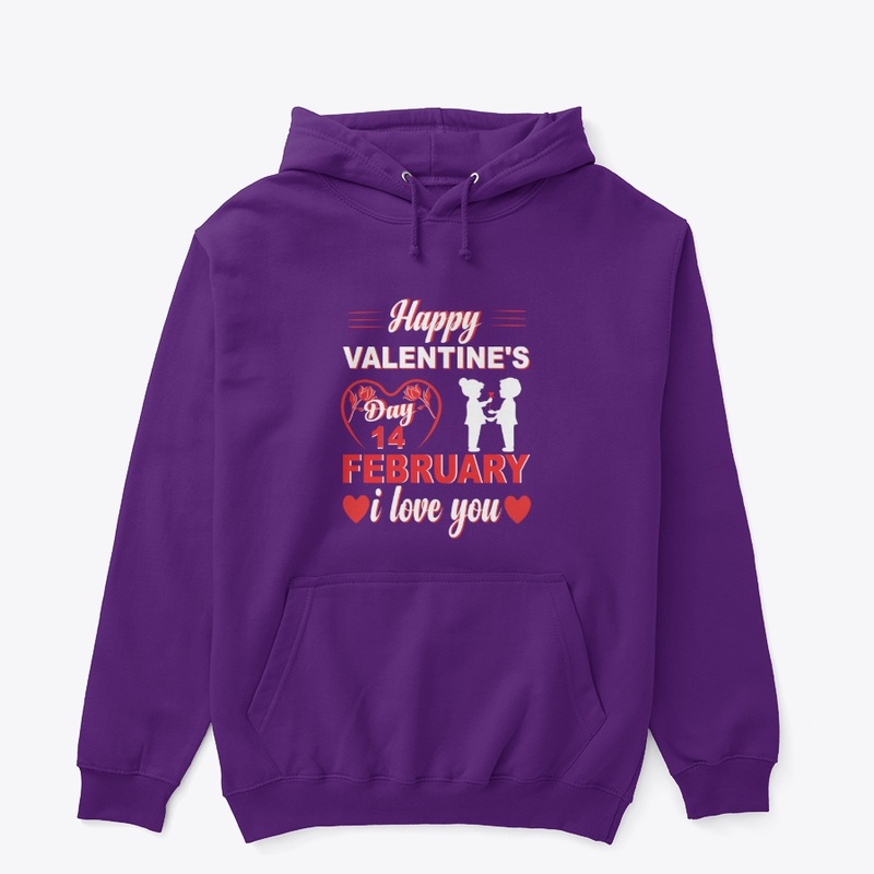 Happy Valentines Day 14 February New Tee