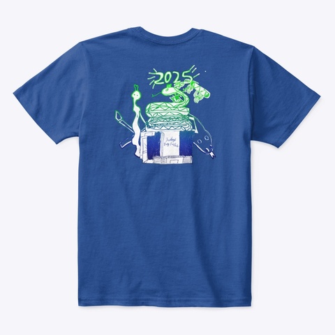 Kids Tshirt Contest 2025 Deep Royal  T-Shirt Back