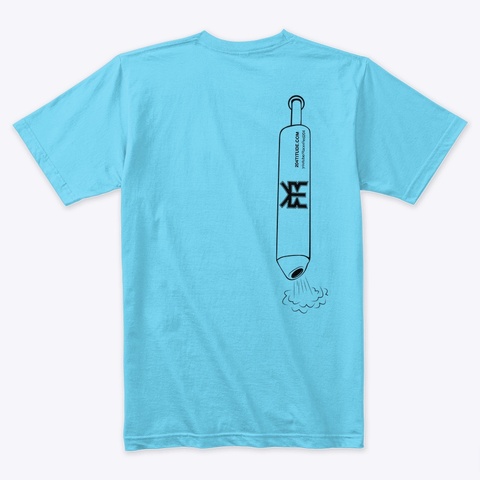 Two Strokes Tahiti Blue T-Shirt Back