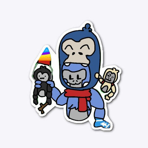 Monke Sticker 2.0 Standard T-Shirt Front