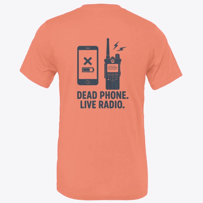 HVARC Dead Phone, Live Radio Tee
