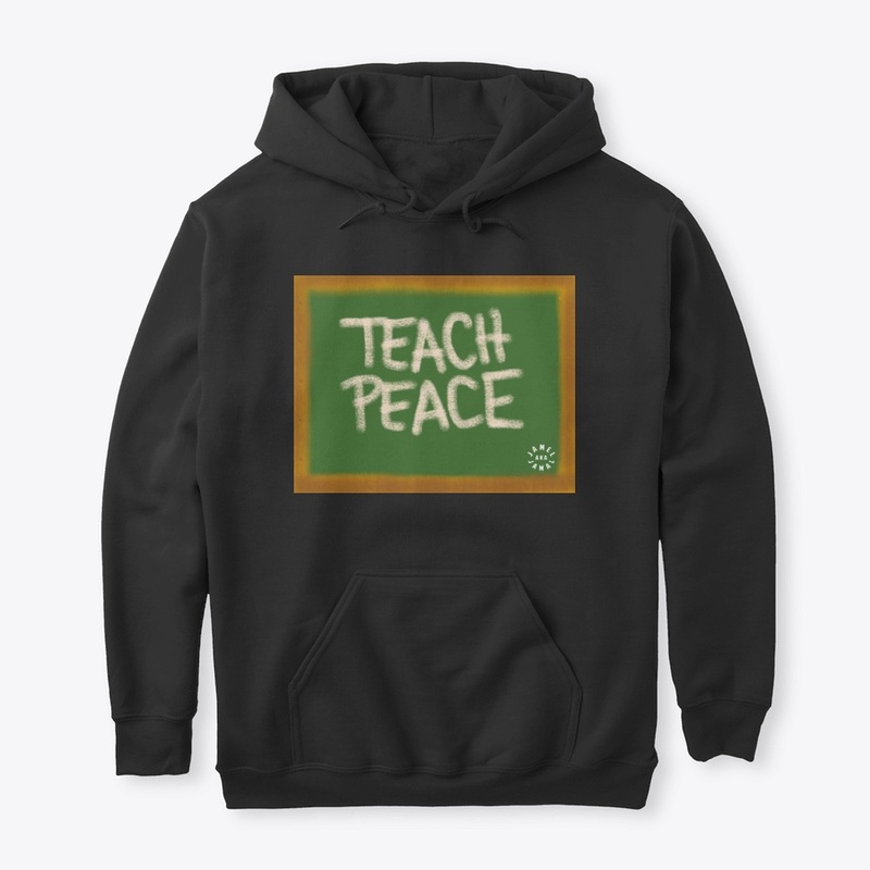 TEACH PEACE | WHITE LOGO ON BACK