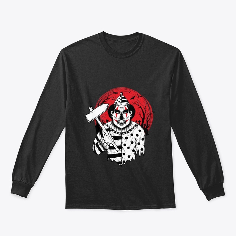 Scary clown head