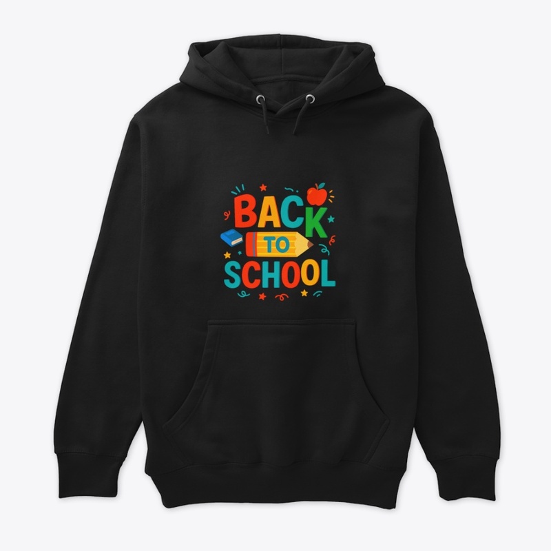 Back to School" Colorful Pencil & Apple 
