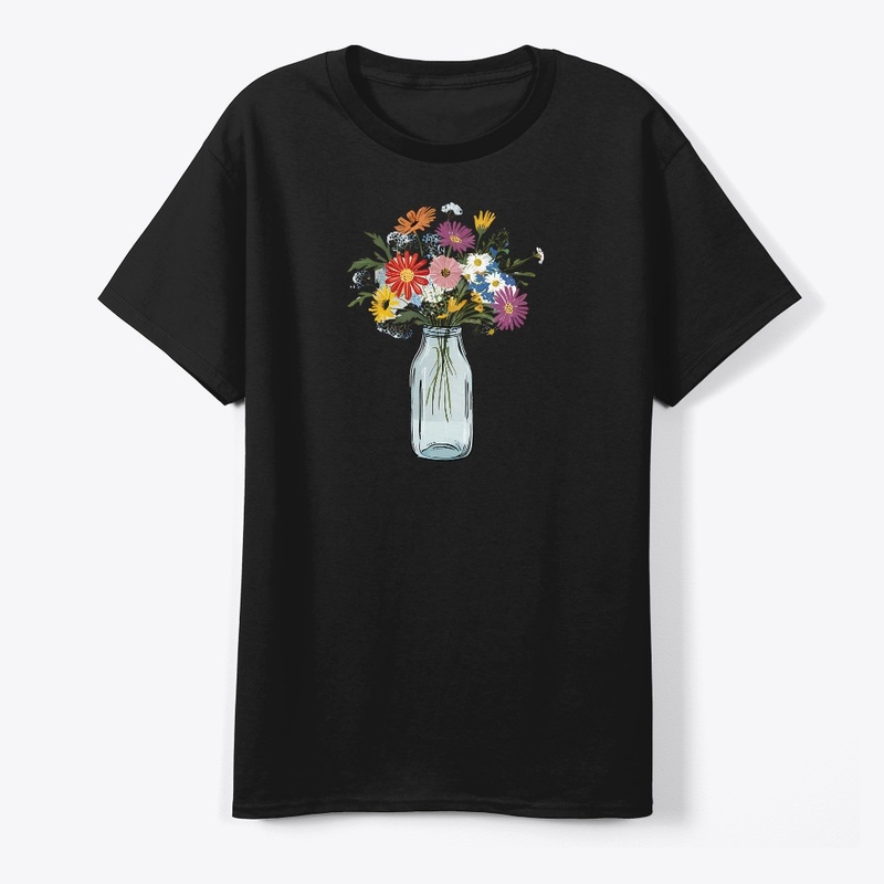 Mason Jar With Flowers