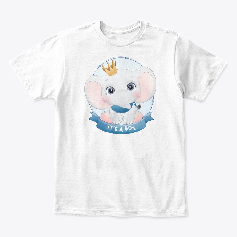 Cute doodle elephant baby
