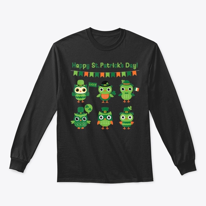 Owl Set St Patricks Day Irish