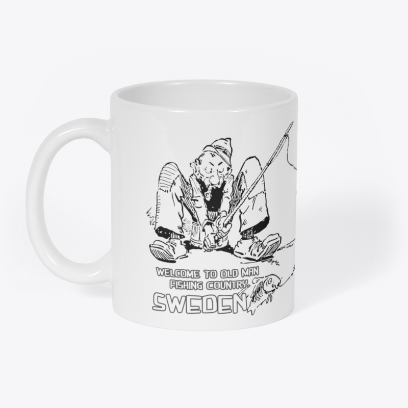 OlD Man Fishing Sweden Mug