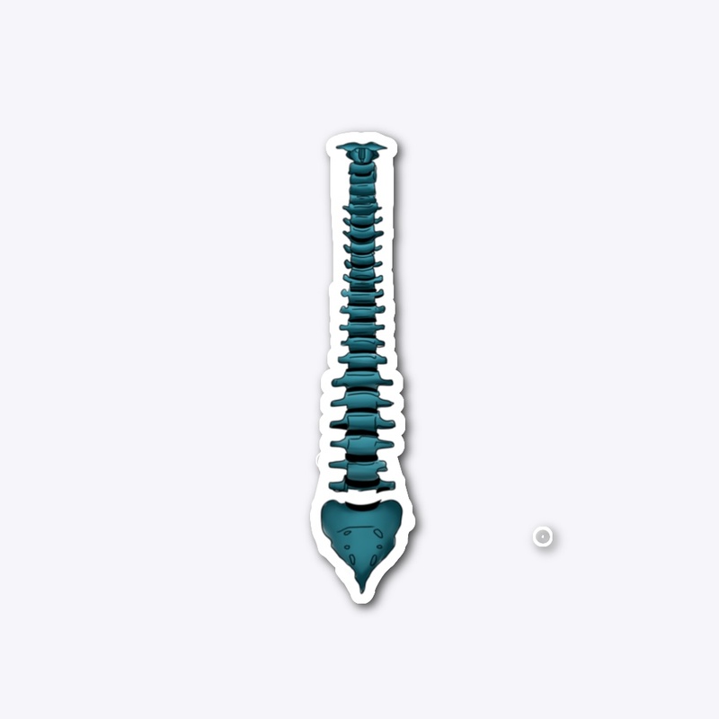 Blue Spine Sticker