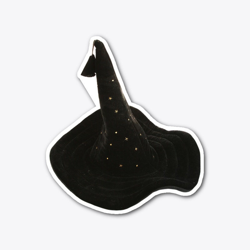 Magical Black Velvet Witch Hat.