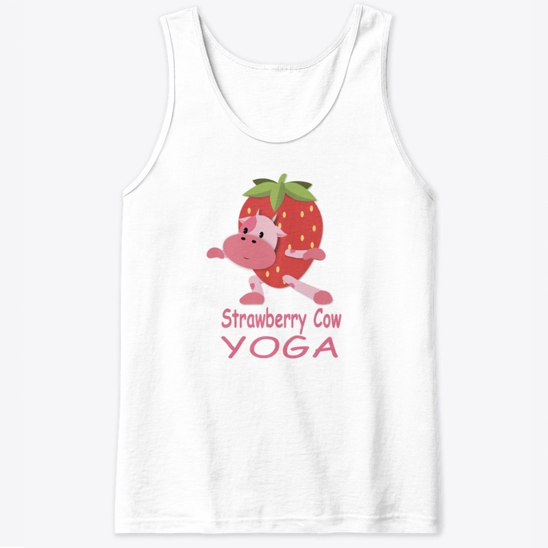 Strawberry cow yoga