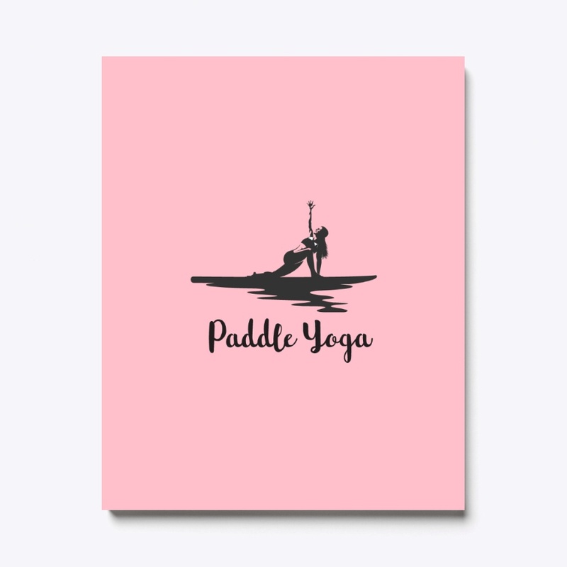 SUP, paddle board yoga woman silhouette