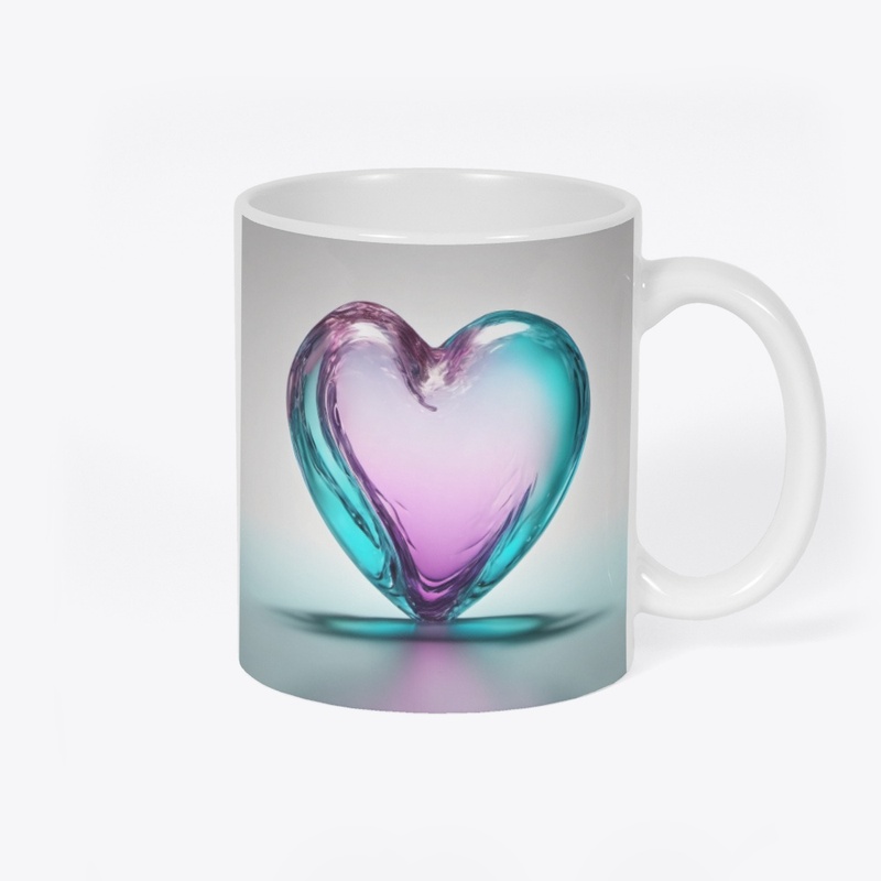 glass heart mug 46-7