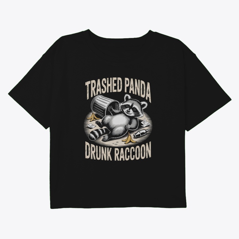 Trashed Panda – Drunk Raccoon Humor