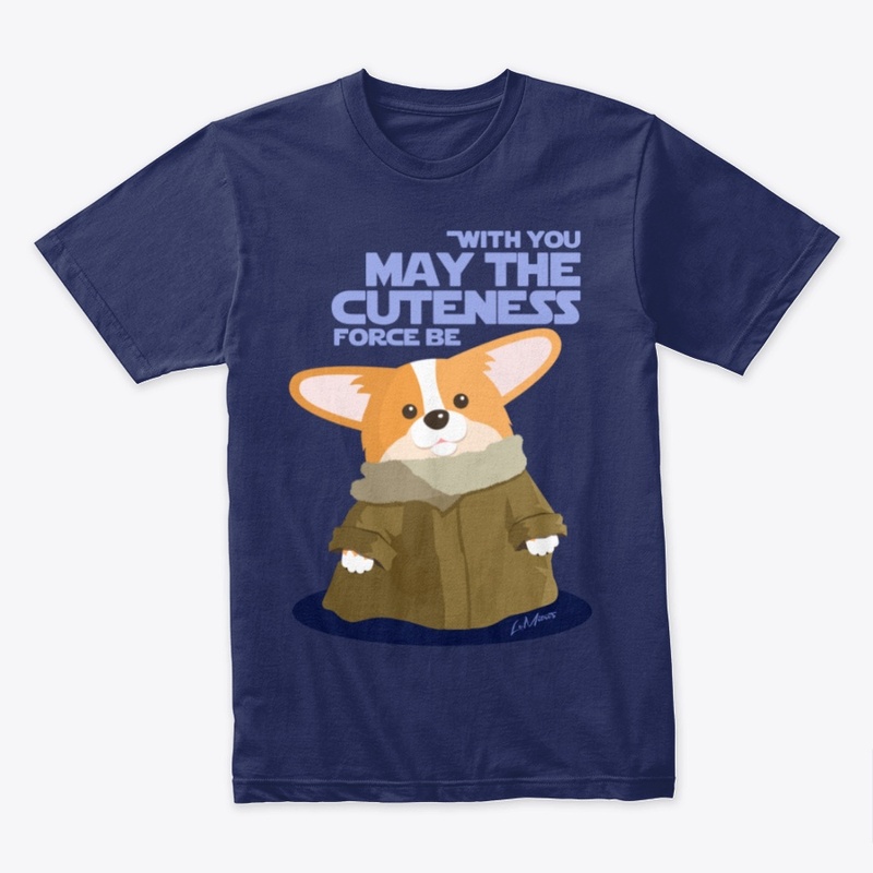 Corgi Cuteness Force-Dark-Blue-Premium