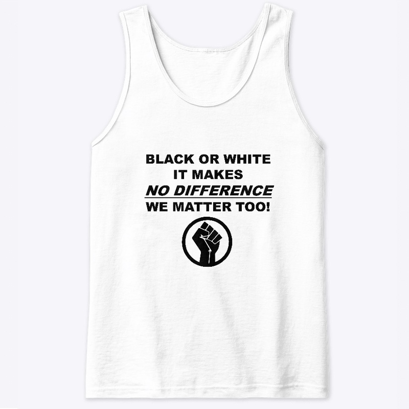 No Difference BLM apparel (white ver)