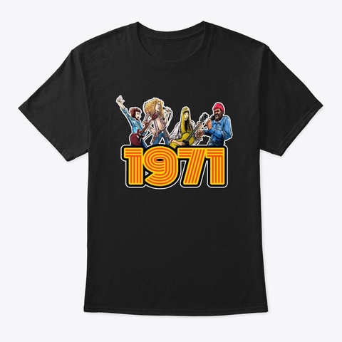 Vintage Years Collection 1971 Black Camiseta Front