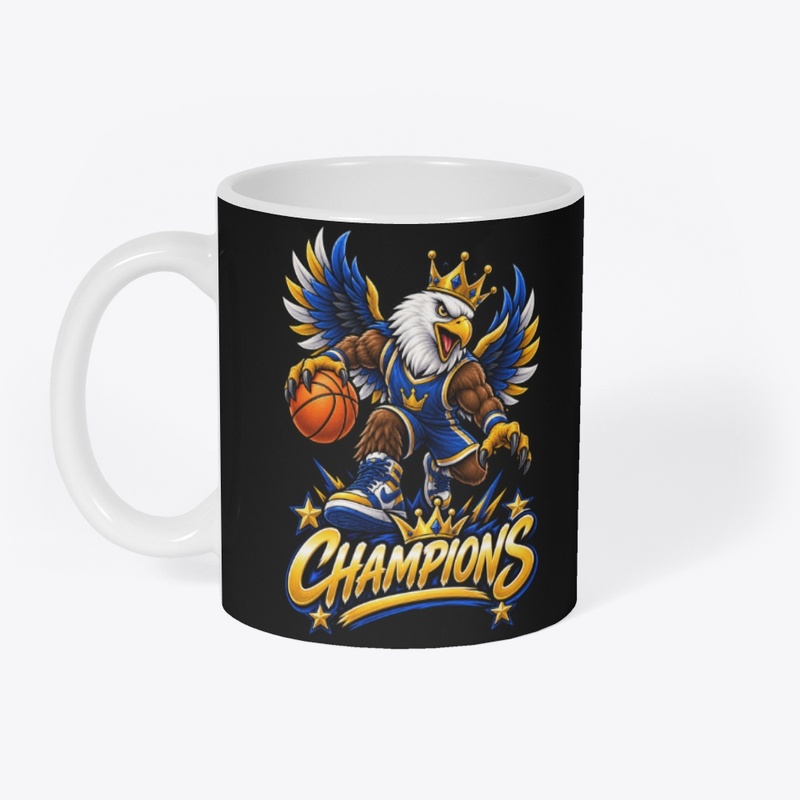 Champions Eagle Basketball Mascot 
