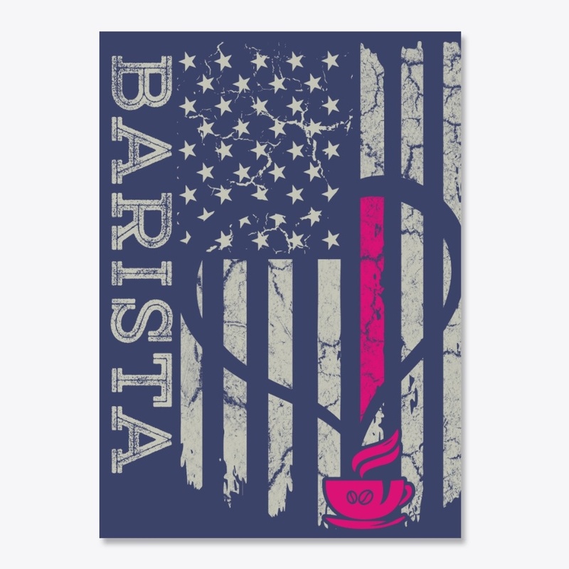 US Flag Barista Blanket