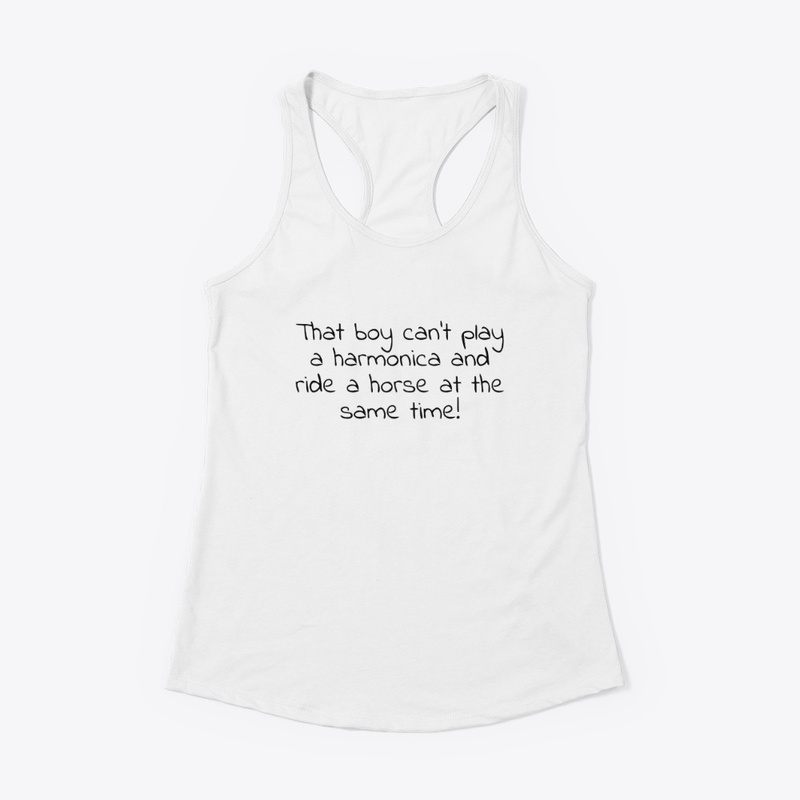 Can T Play a Harmonica - Women's Racerback Tank