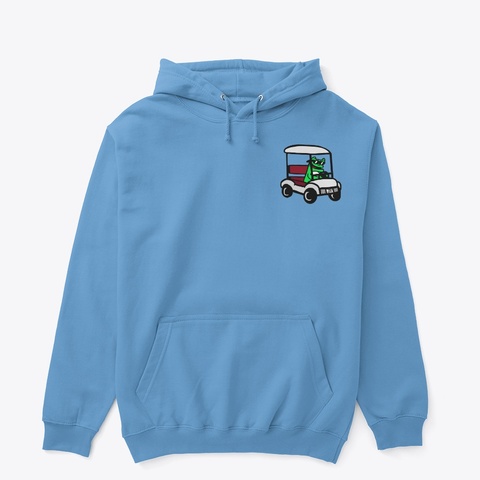 Frogby Golf Cartin' Carolina Blue Camiseta Front