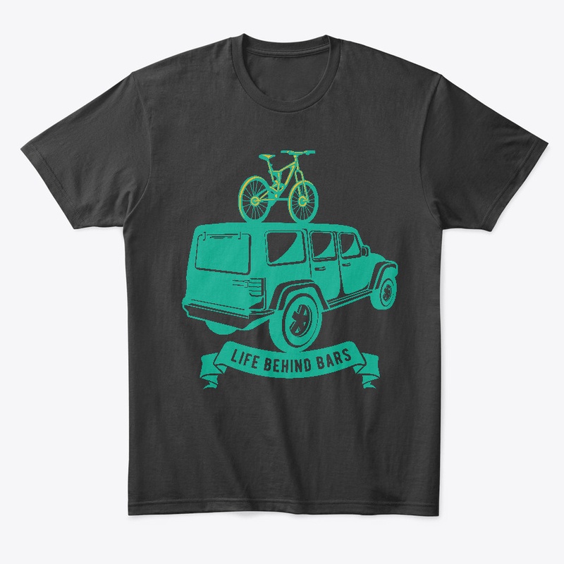 Life behind bars mountain bike t shirt