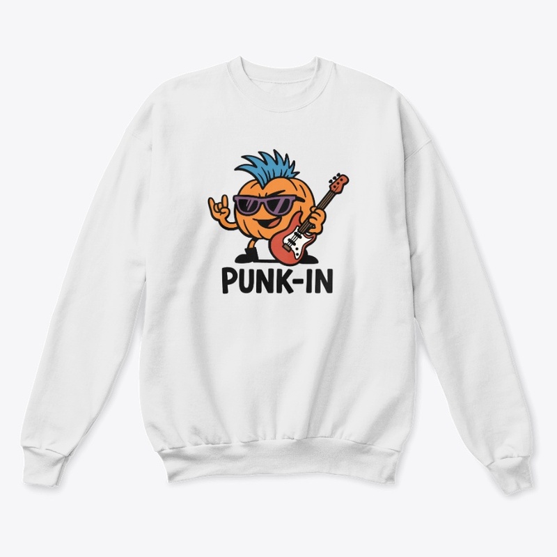 Cartoon Punk Rock Pumpkin Halloween