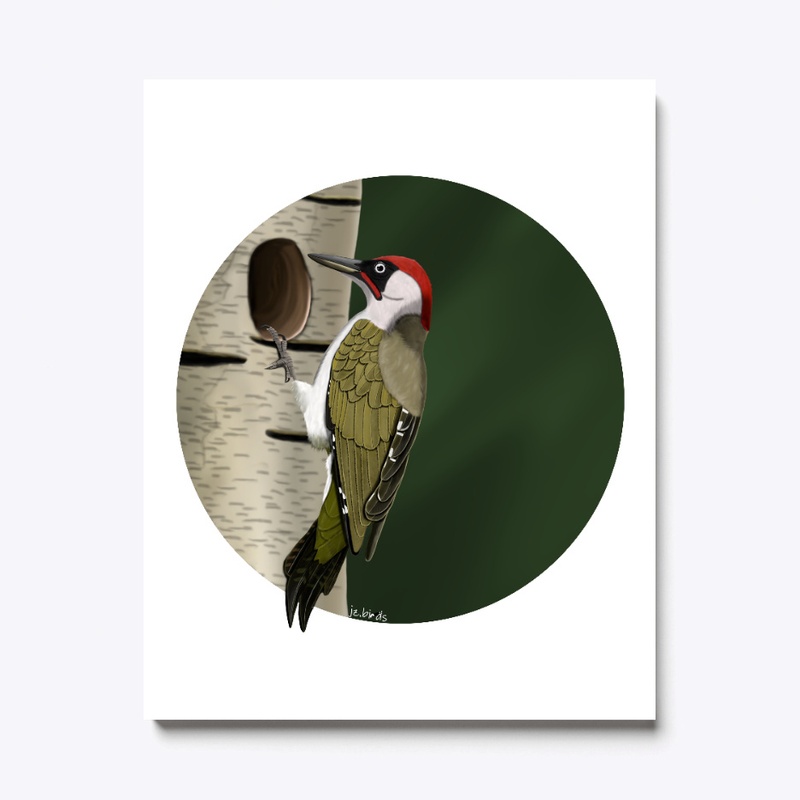 jz.birds Green Woodpecker Bird Design