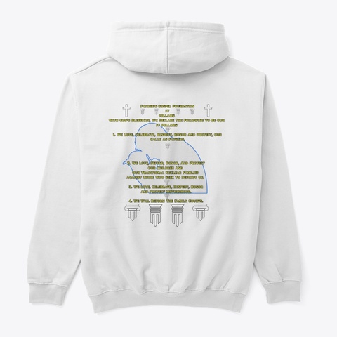 Dad Squad Merch White T-Shirt Back