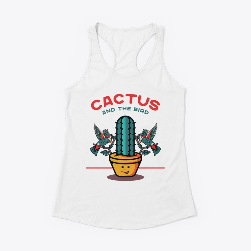 Cactus and The Bird T- shirt Design
