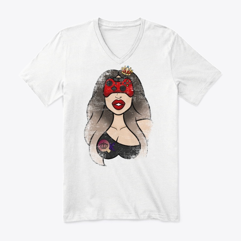 QueenieKris Game Queen Logo Distressed W