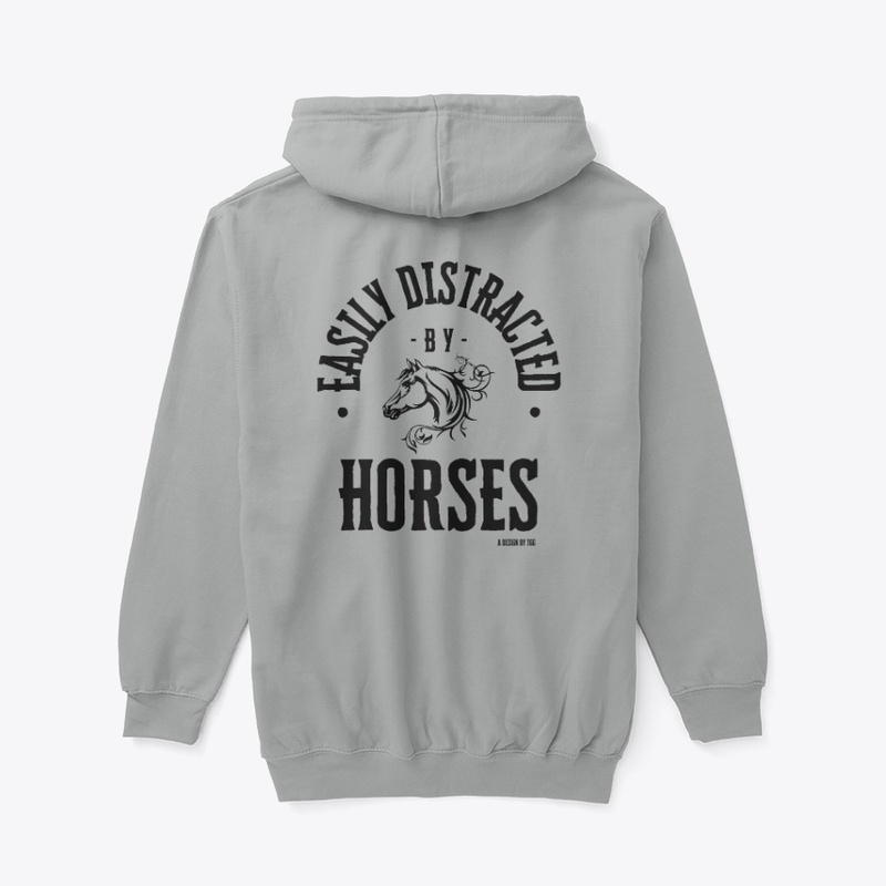 Easily Distracted - Horses (drk)