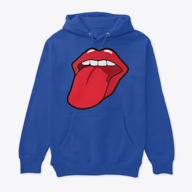 lips with tongue out
