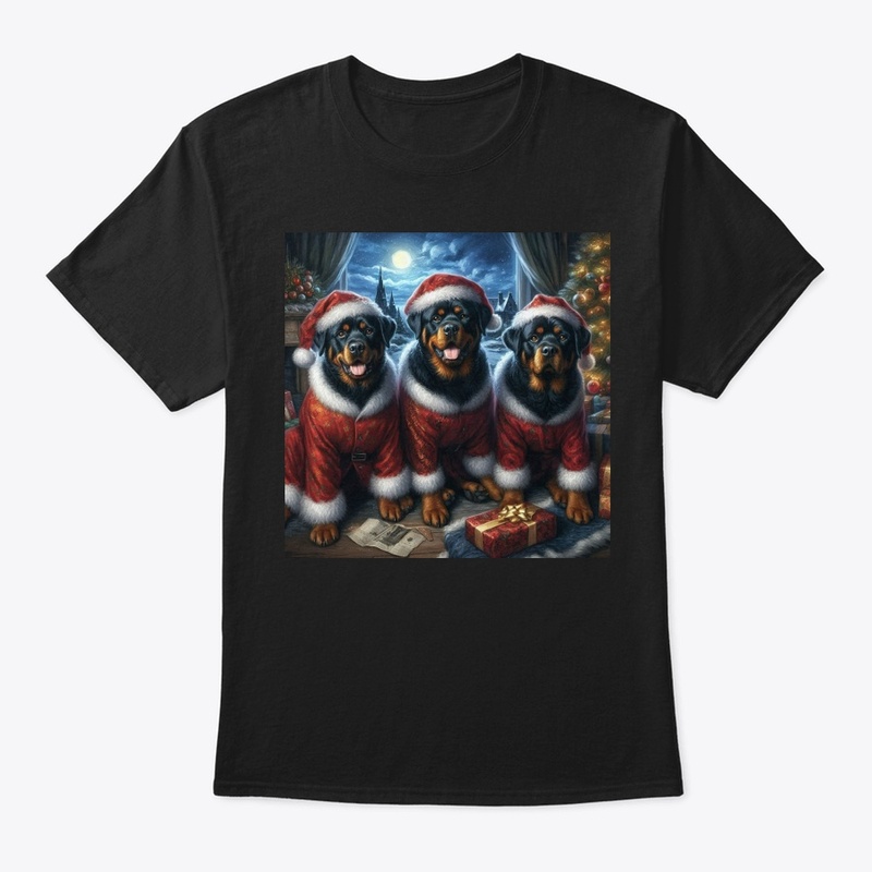 Rottweilers Christmas Eve