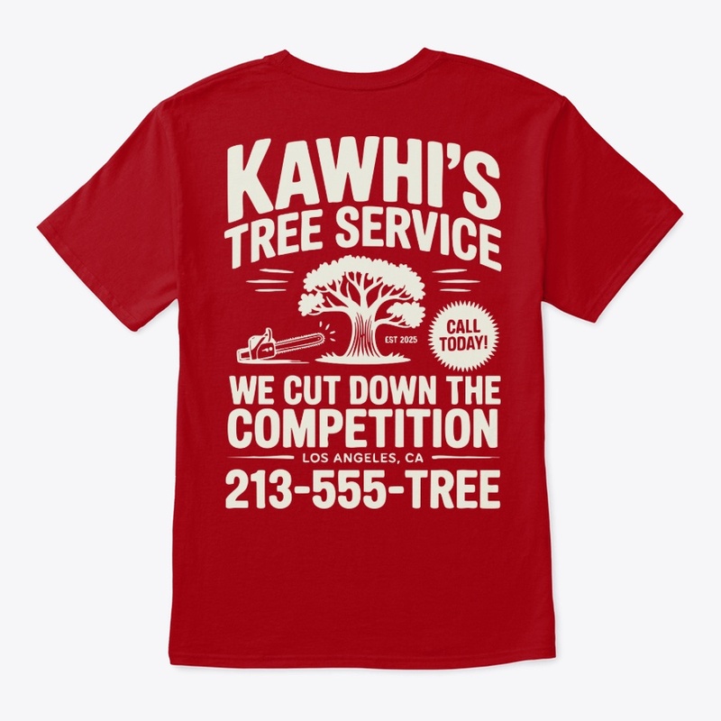 Kawhi’s Tree Service Tee, Shirts, Mug