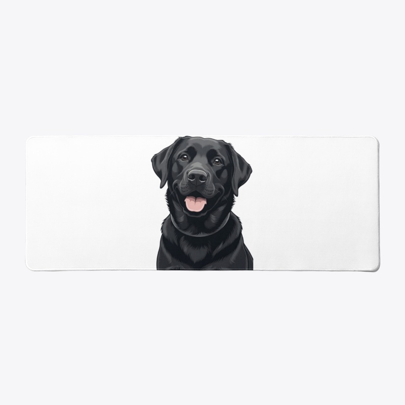Happy Black Labrador Retriever