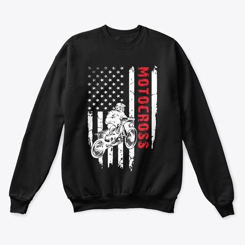Motocross American Flag 4th of July