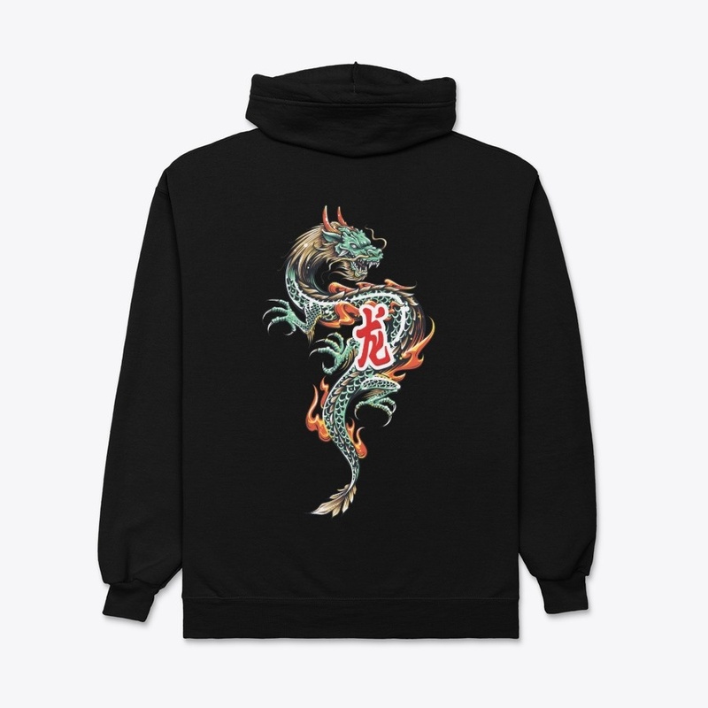 Graphic Hoodies Women Dragon