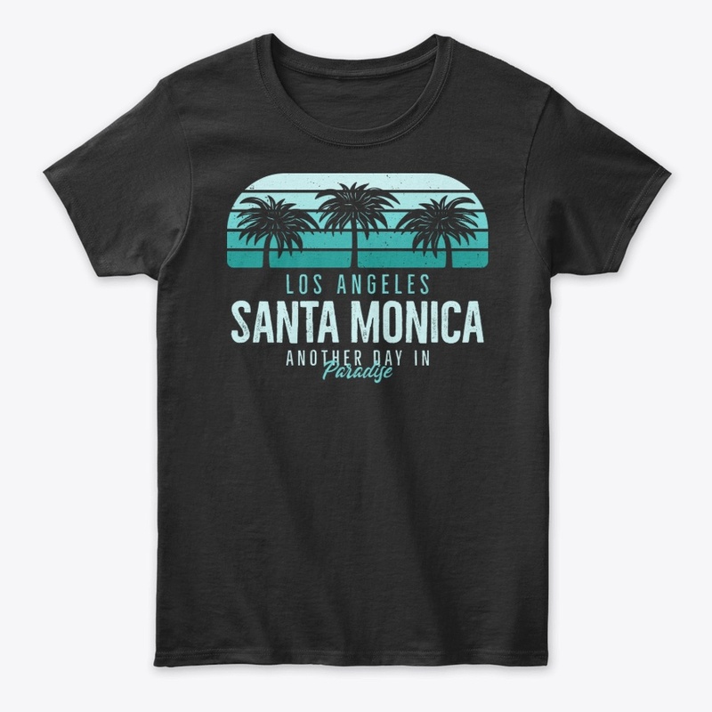 Santa Monica Beach Typography Streetwear